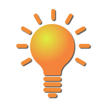Logo ampoule. Lumi&egrave;re. Electricit&eacute;.