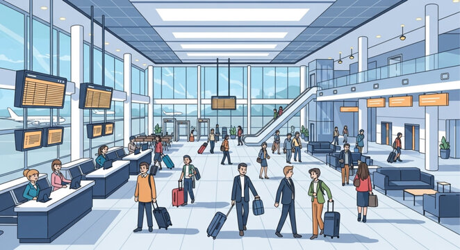 people in subway station