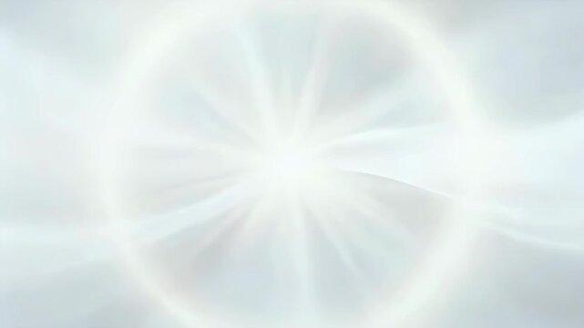 Bright light radiating through a dynamic cloud dancer color abstract tunnel with circular element for digital background