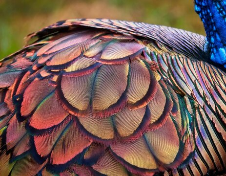 usa washington state sammamish chest feathers of ocellated turkey feathers