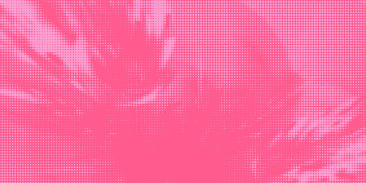 Abstract bright pink magenta pop art background with halftone in retro comic style, abstract decoration