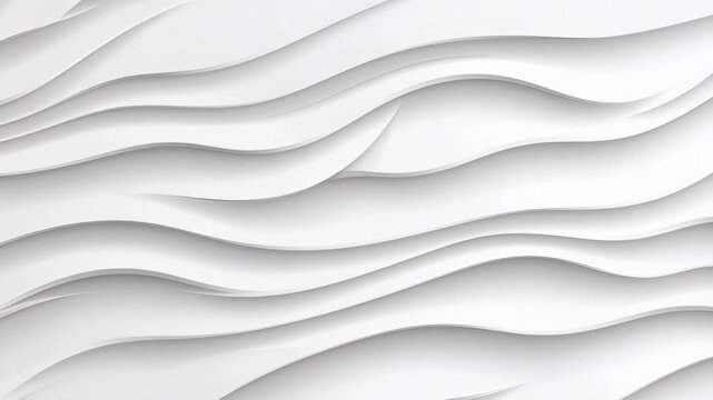 Abstract white waves: A mesmerizing interplay of light and shadow defines a series of flowing white waves, creating a sense of depth and movement.