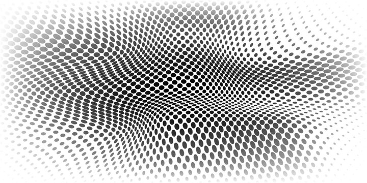 PrintBasic halftone dots effect in black and white color. Halftone effect. Dot halftone. Black white halftone. dots background vector illustration