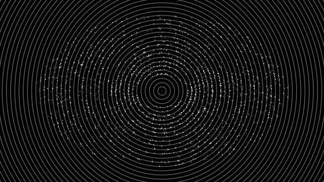 Light particles and circle shapes spinning animation