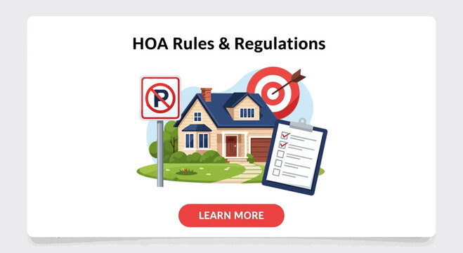 HOA Rules & Regulations for Homeowners Association Community