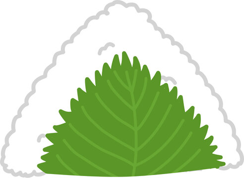 perilla rice ball