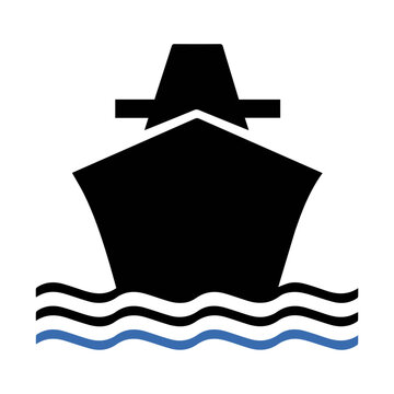Logo transport maritime. Bateau. Navire.	
