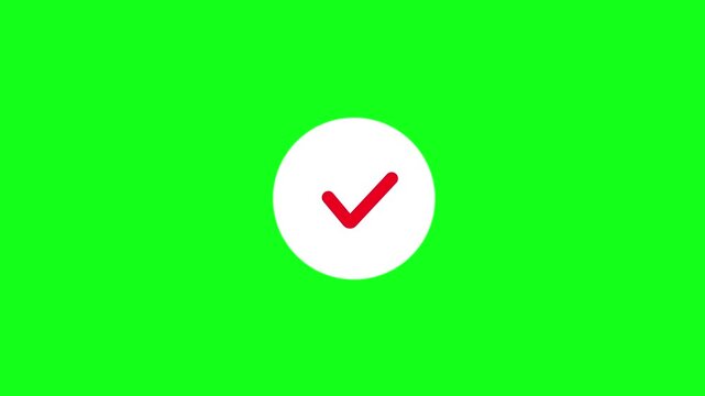Follow button animation, plus icon and check mark in circle, added, social media concept, green background, 4k video