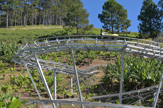 The Plantation Coaster at at The Big Banana Fun Park in Coffs Harbour NSW Australia