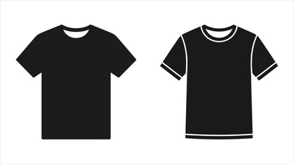 Naklejka premium Black T-shirt design elements and templates for apparel