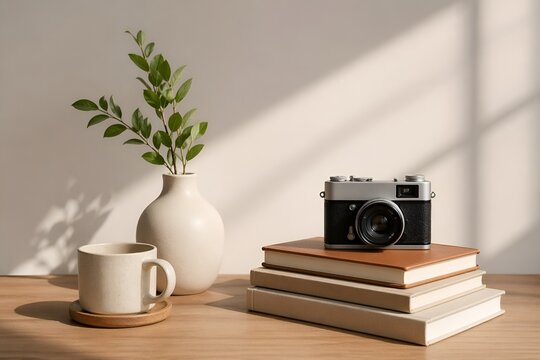photo of the object with a soft background, accompanied by adequate decoration as a complement