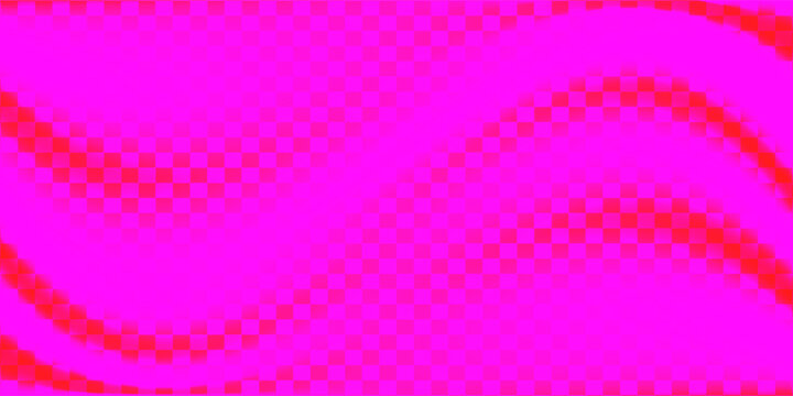 pink Groovy checker seamless pattern, wavy abstract retro checkerboard background. Trippy wave board geometric. eps 10