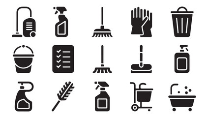 Home cleaning equipment and tools for thorough sanitation and maintenance tasks. © MDABDUR