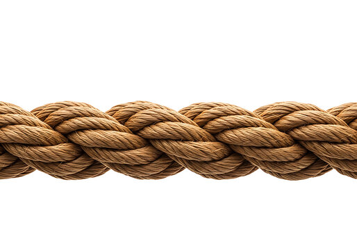 Close-up of thick hemp rope texture