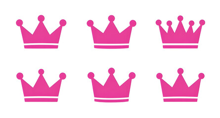 pink princess crown, royal tiara graphic, cute crown icon, decorative princess tiara, fairy tale crown, feminine royal design, queen crown illustration, elegant pink tiara, cartoon princess crown, gir © mrpixel