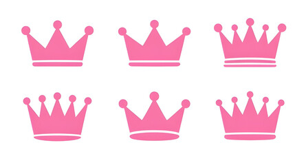 pink princess crown, royal tiara graphic, cute crown icon, decorative princess tiara, fairy tale crown, feminine royal design, queen crown illustration, elegant pink tiara, cartoon princess crown, gir © mrpixel