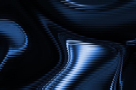 Abstract Water Ripple Effect in Blue Tones: An artistic close-up captures the mesmerizing dance of light and shadow on a water surface, generating a captivating play of texture and form