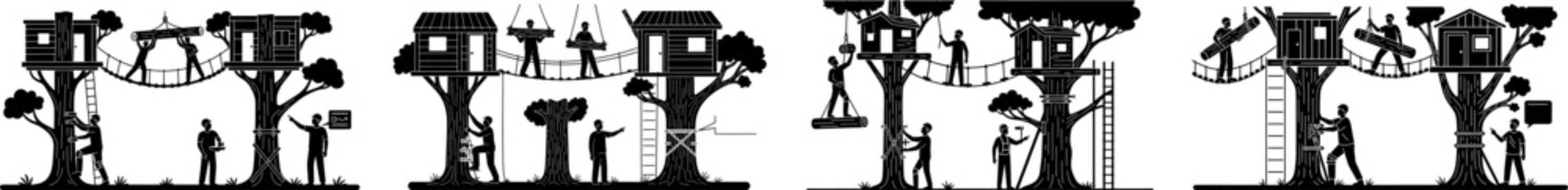 A serene landscape of a mountain range at sunset with a peaceful ocean in the foreground vector silhouette