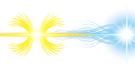 Obraz premium Abstract energy flow transformation graphic