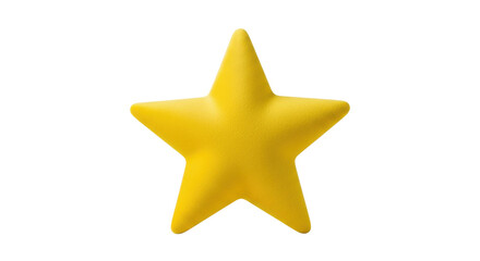 Obraz premium Single yellow five pointed star object isolated on black background image 1