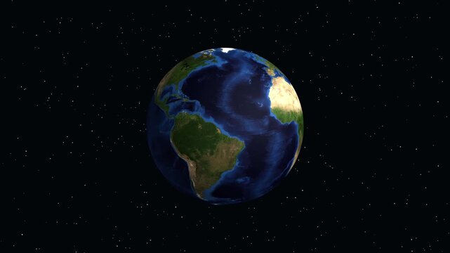 Earth rotation zoom to Uzhhorod Ukraine city location with data infographic.