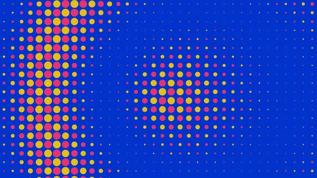 Halftone dots pattern colorful background.