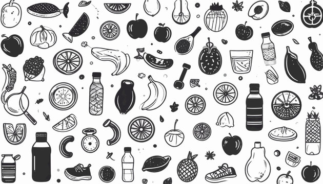 black and white seamless pattern