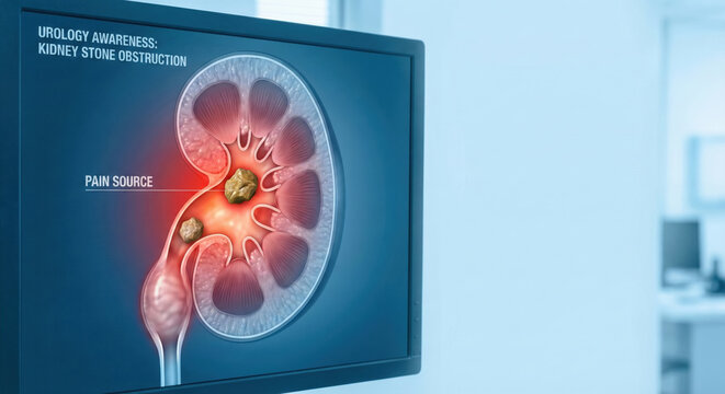 Kidney stones urology medical anatomy healthcare diagnosis illustration Kidney stones medical urology illustration clinic