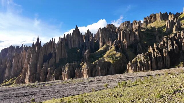 Majestic Sandstone Spires in Valle de las Animas, La Paz, Bolivia