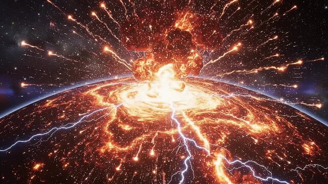Solar Flare Storm: Cosmic Plasma Eruptions