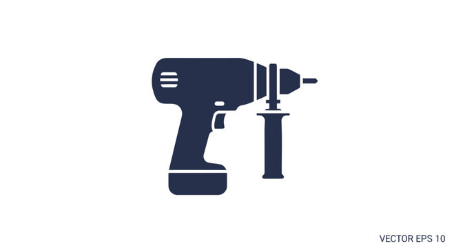 Cordless Electric Drill and Drill Bit.