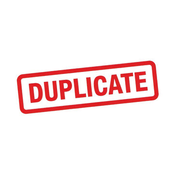 Red stamp indicating duplicate document or file