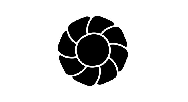 Camera Aperture Icon Simple Design Element.