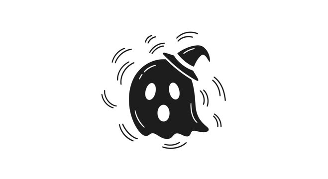 Black Ghost Emblem with Motion Lines.
