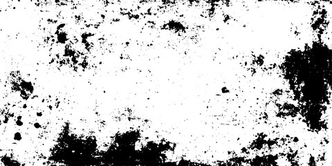 Fototapeta premium Grunge Black and White Distressed Texture Vector Background with Grainy and Splattered Details for Urban Vintage Design