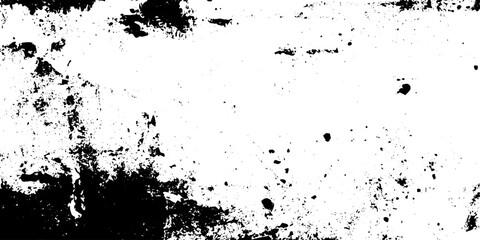 Obraz premium Abstract Distressed Black and White Grunge Texture Background with Messy Ink Splatters and Weathered Effects