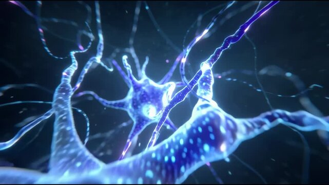 3D visualization of neuroplasticity and firing brain cell network