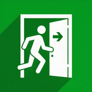 避難誘導ピクトグラムアニメーション動画素材