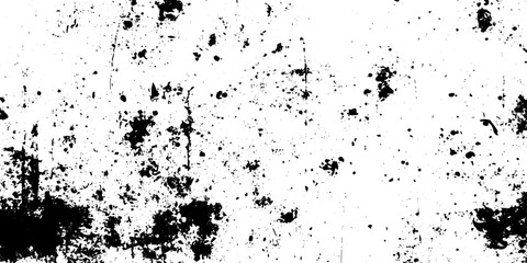 Fototapeta premium Black and White Distressed Grunge Vector Texture with Grain and Splatter Elements for Gritty Design Effects