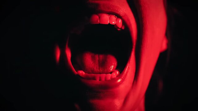 Dramatic Human Expression of Outrage, Anger, and Extreme Emotional States