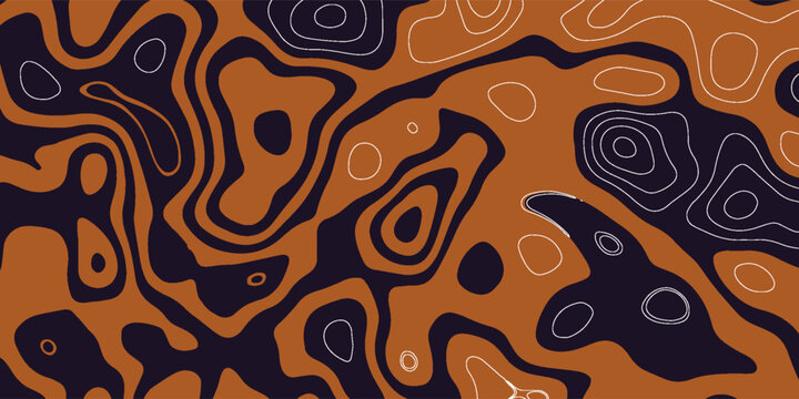 Abstract background with color blots, transitions and bends.