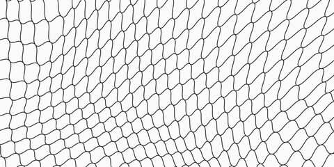 Mesh texture for fishing nets. Seamless black pattern for sportswear or soccer goal, volleyball net, basketball hoop, hockey, athletics. © liliskarlina