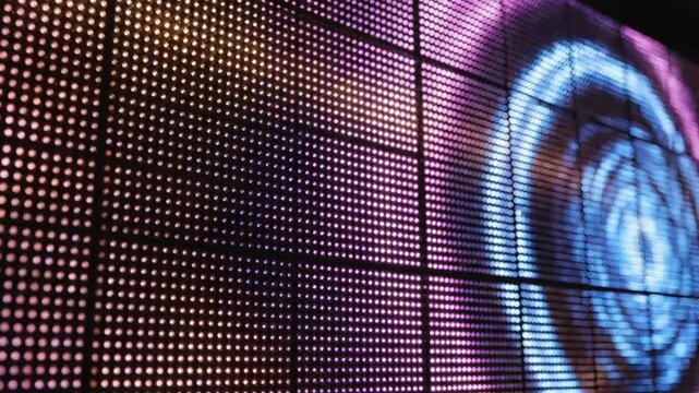 Abstract technology background featuring a futuristic blue and pink digital tunnel design with binary code patterns and 3d light textures for a high-tech computer wallpaper backdrop