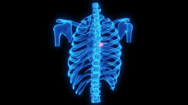 x ray of a human chest