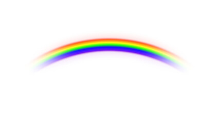 Vibrant rainbow gradient curve over purple dome on red background for neurodiversity spectrum concept © SimpleDesignStudio