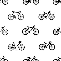 Obraz premium Bicycle Pattern Seamless