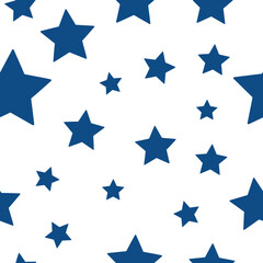 Obraz premium Blue Stars Pattern