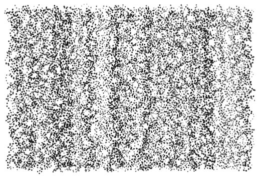 Monochromatic stippled noise pattern representing quantum wave interference and digital signal distortion