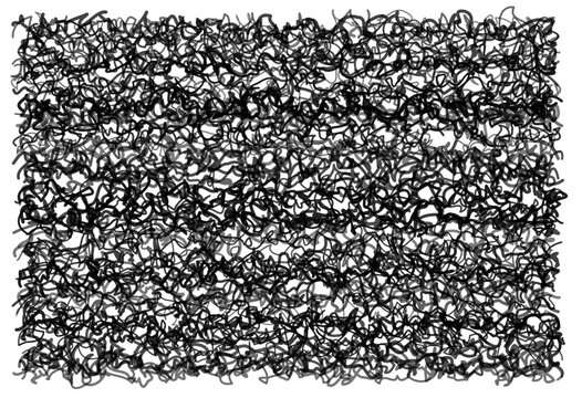 Chaotic black ink scribble pattern representing mental health anxiety and ADHD brain fog