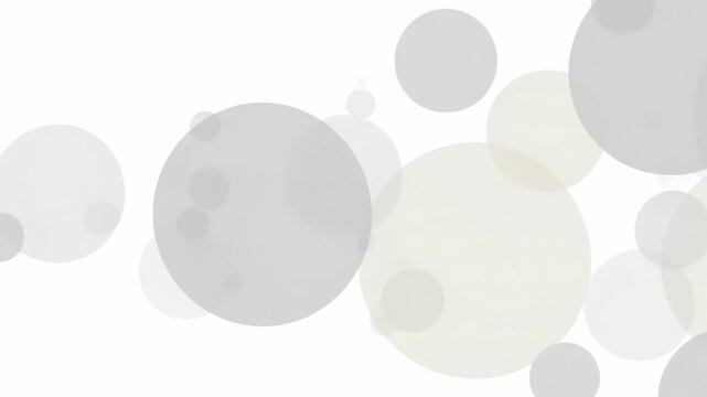 Abstract composition of overlapping neutral-toned circles on a white background